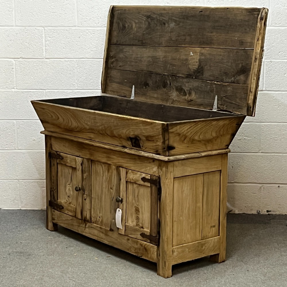 Large Very Old Rustic Dough Bin View VI