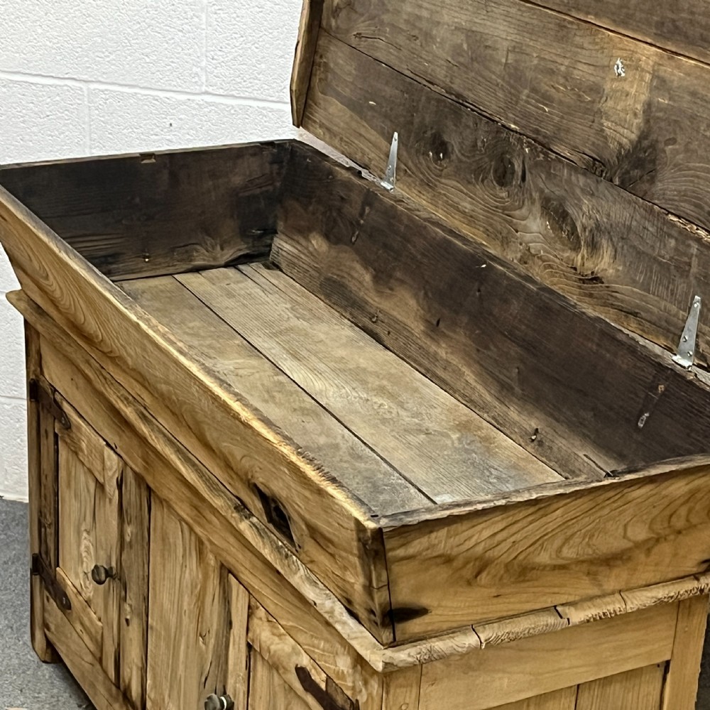 Large Very Old Rustic Dough Bin View VII