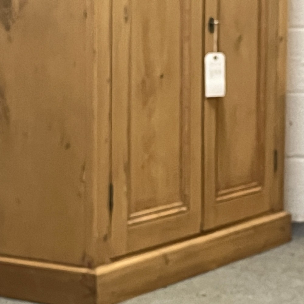 Large 2 Door English Old Pine School Cupboard View VI