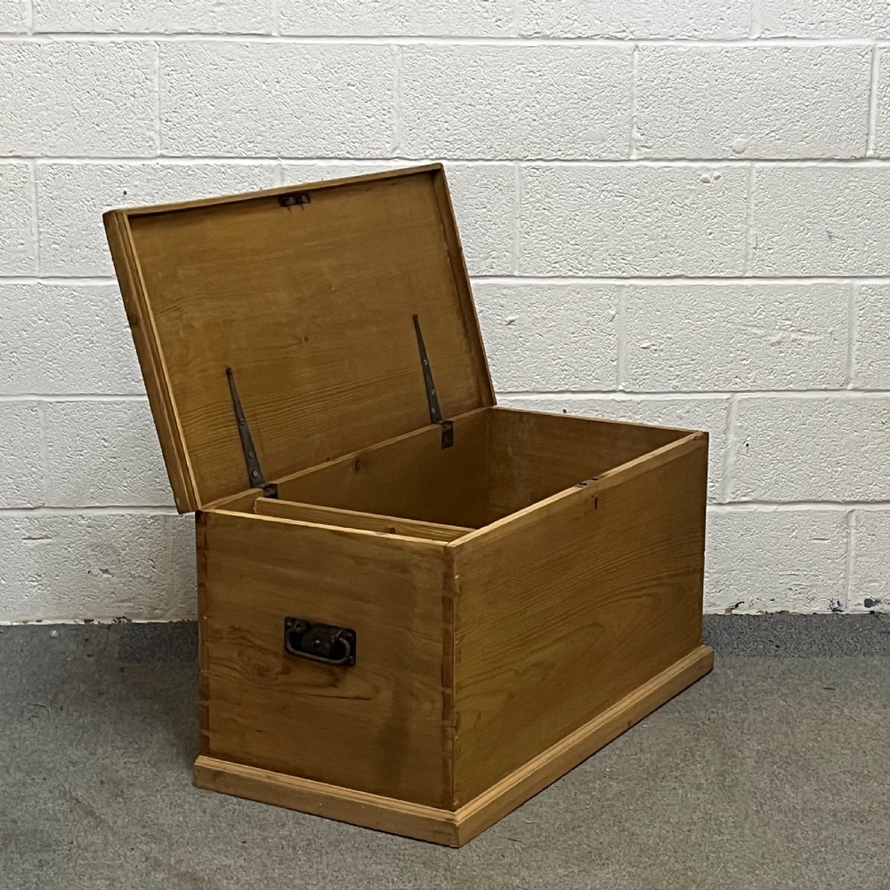 Medium Sized Victorian Pine Flat Top Box View VI