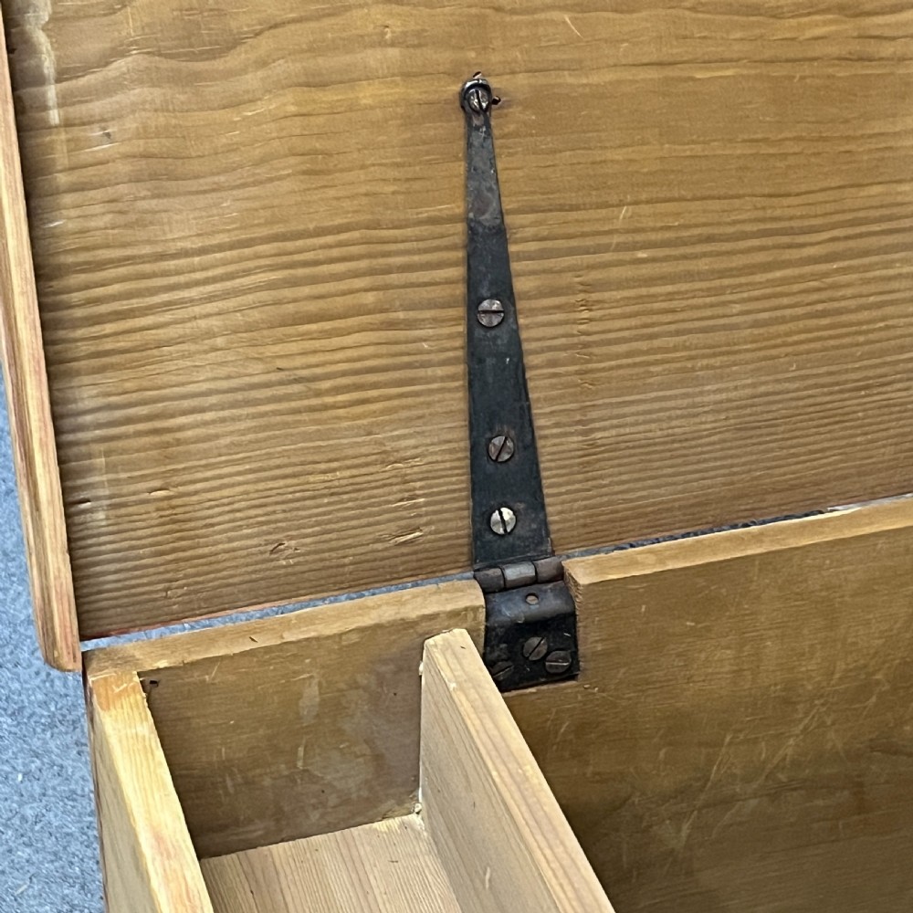 Medium Sized Victorian Pine Flat Top Box View VII