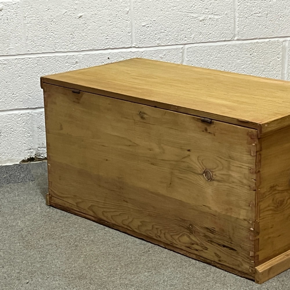 Medium Sized Victorian Pine Flat Top Box View IX