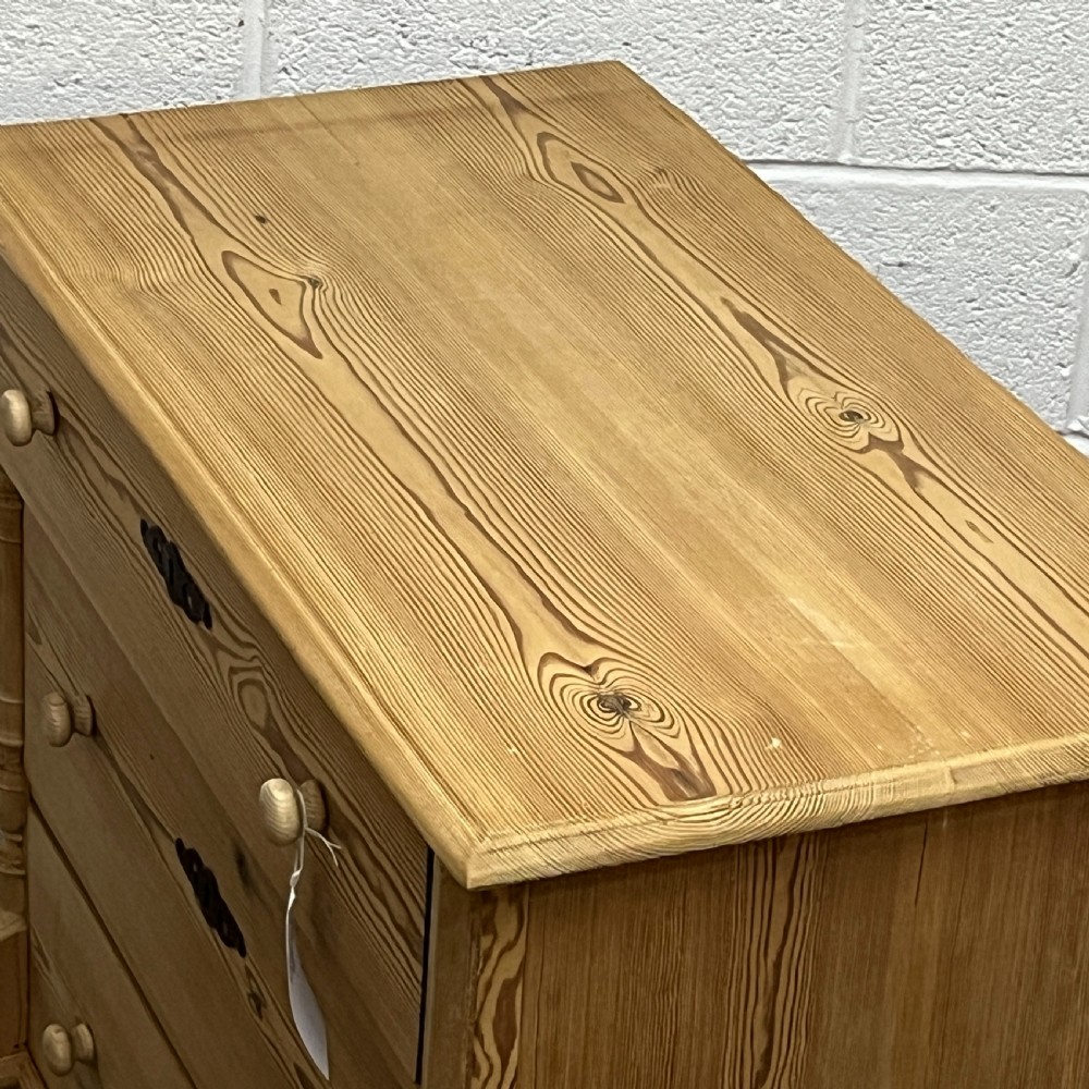 Antique Pine 3 Drawer Chest Of Drawers View VI