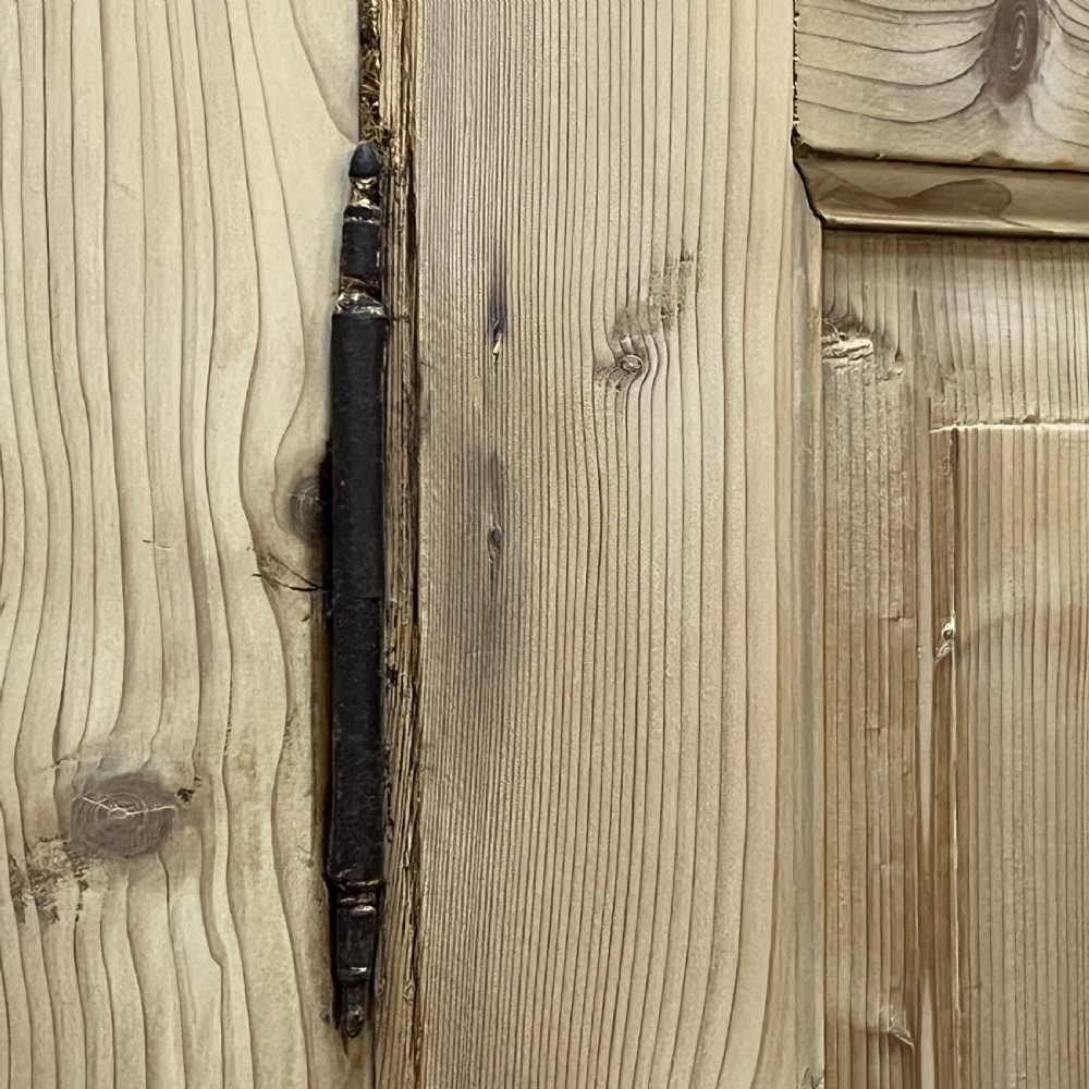 Large Antique Pine Double Wardrobe (Dismantles) View VII