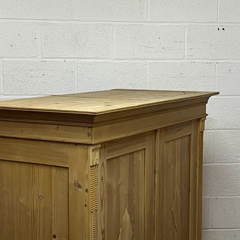 Small Double Antique Pine Wardrobe (Dismantles) View VII