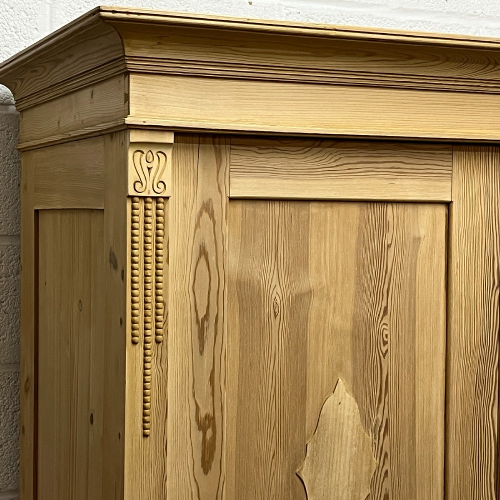 Small Double Antique Pine Wardrobe (Dismantles) View VIII