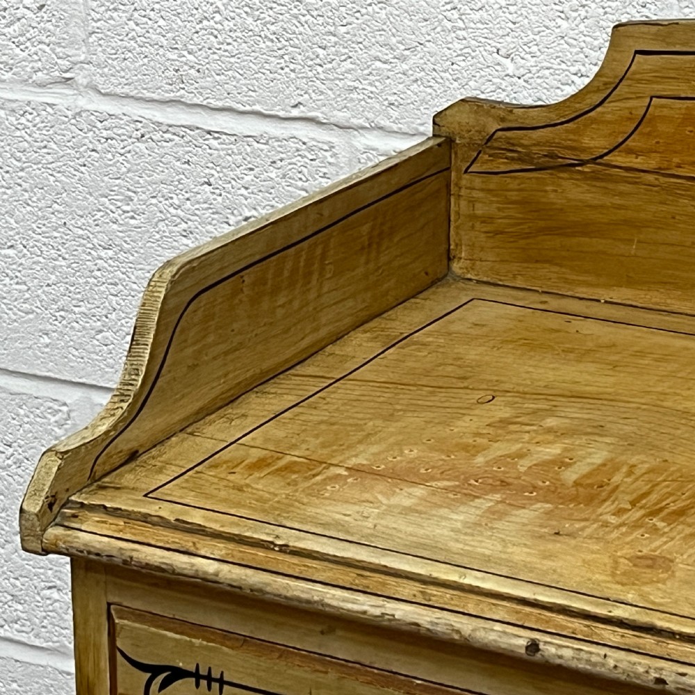 Beautiful Victorian Pine Chest Of Drawers In Original Paint finish View VI