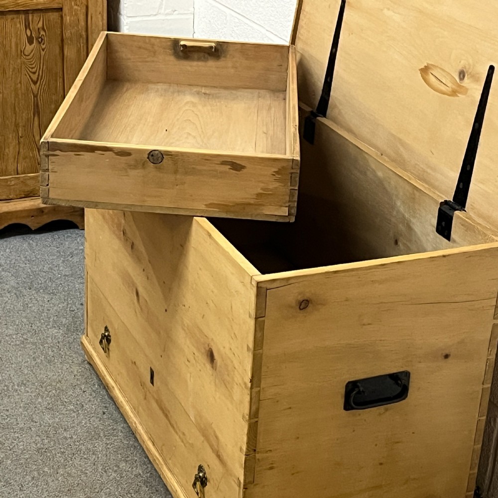 Victorian Pine Mule Chest View X