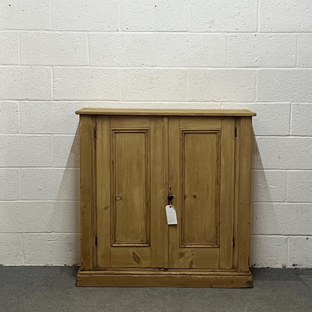 Old English Pine 2 Door School Cupboard