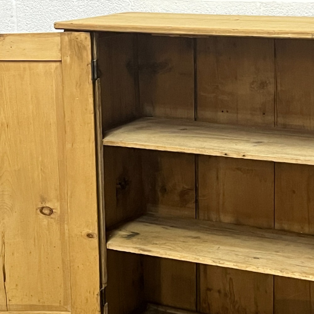 Old English Pine 2 Door School Cupboard View VI