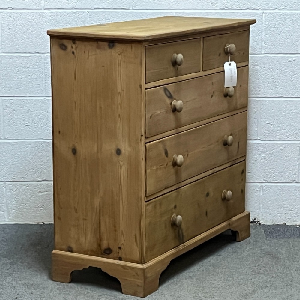 Large Early Victorian Pine Chest Of Drawers View II