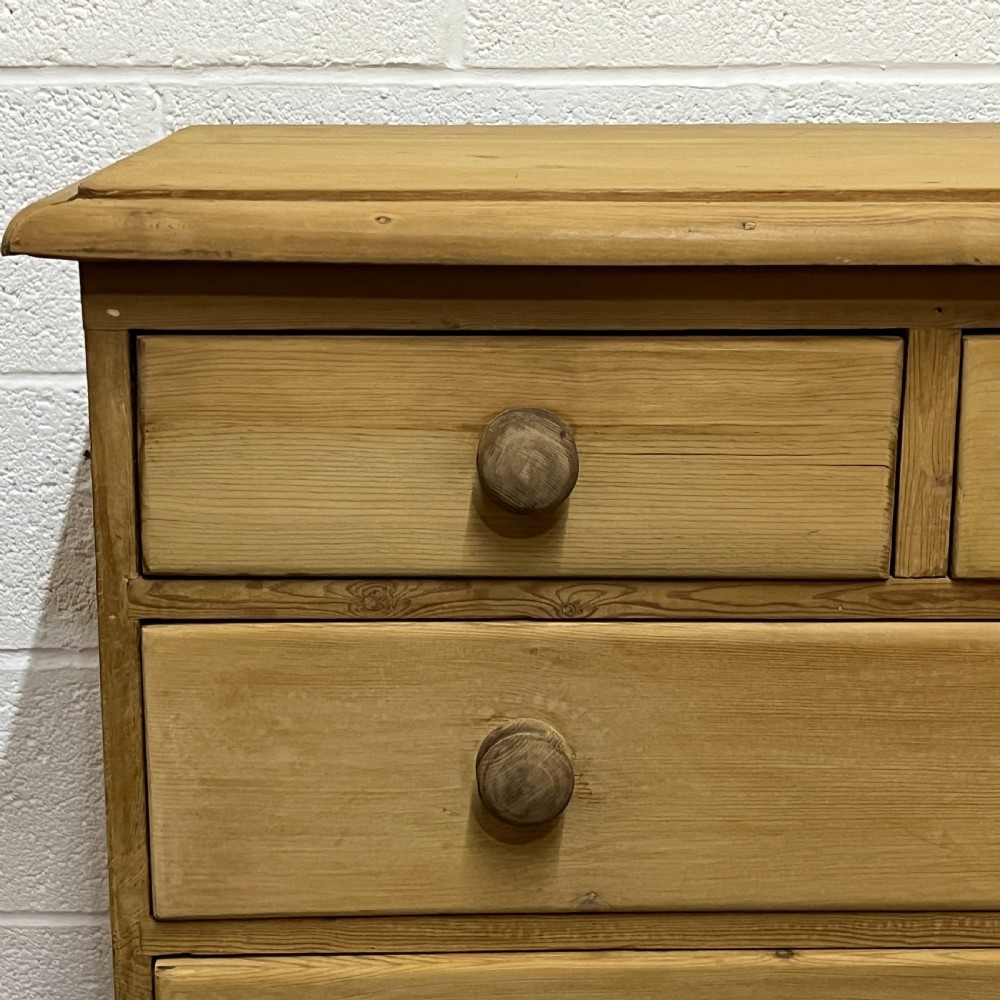 Tall Victorian Pine Chest Of Drawers View IV