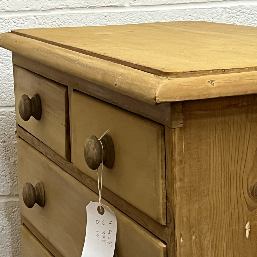 Tall Victorian Pine Chest Of Drawers View VIII