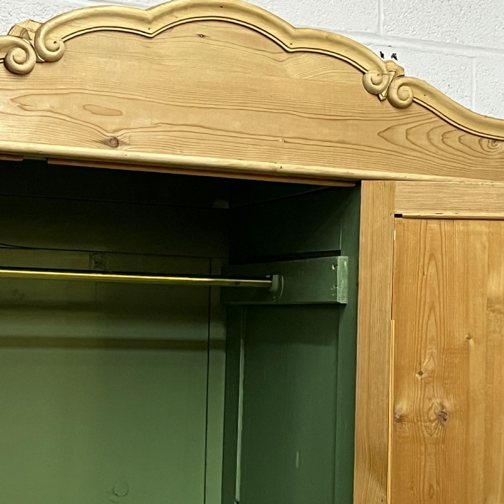 German 1930’s Pine Triple Wardrobe (Dismantles) View X