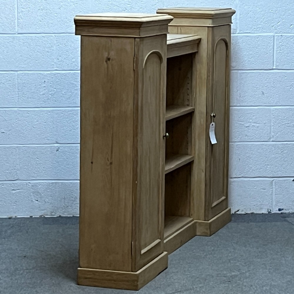 Victorian Pine Bookcase With Cupboard Doors View III