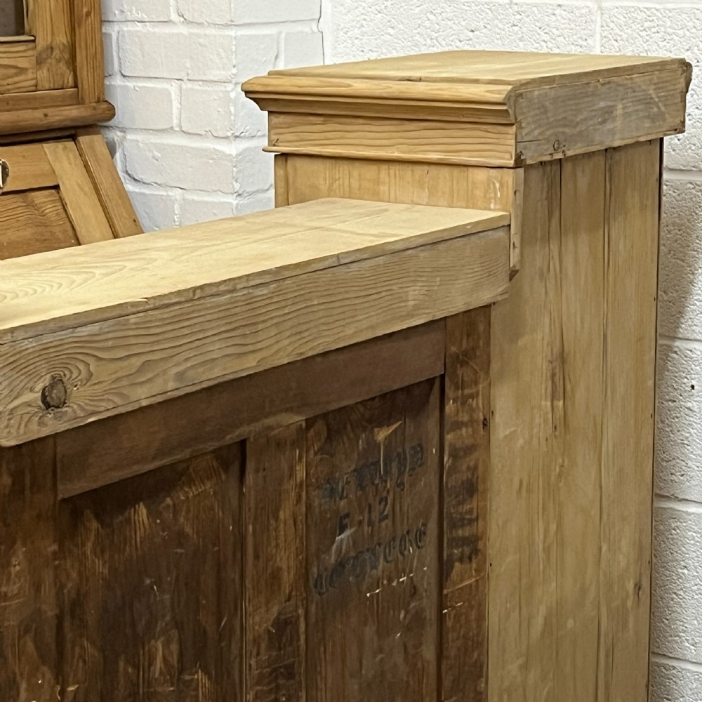 Victorian Pine Bookcase With Cupboard Doors View X