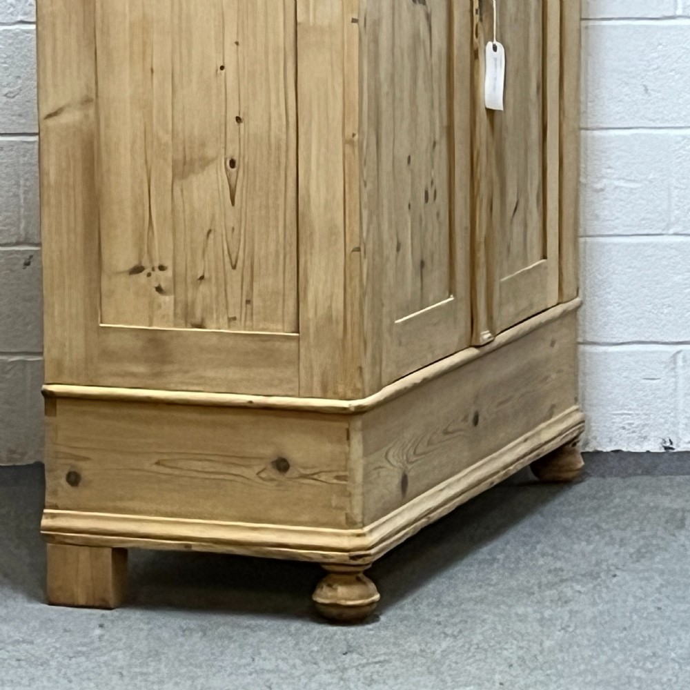 Small Double Antique Pine Wardrobe (Dismantles) View VII