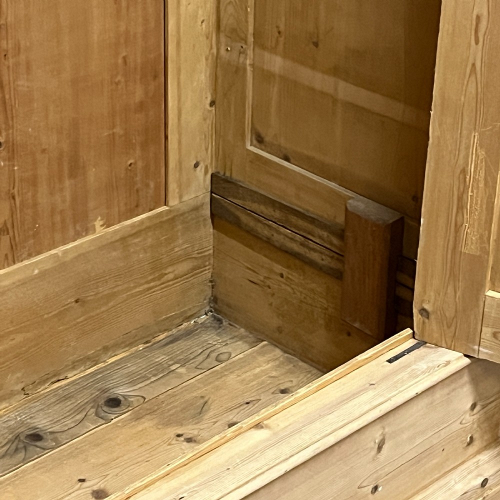 Double East German Antique Pine Wardrobe (Dismantles) View VII