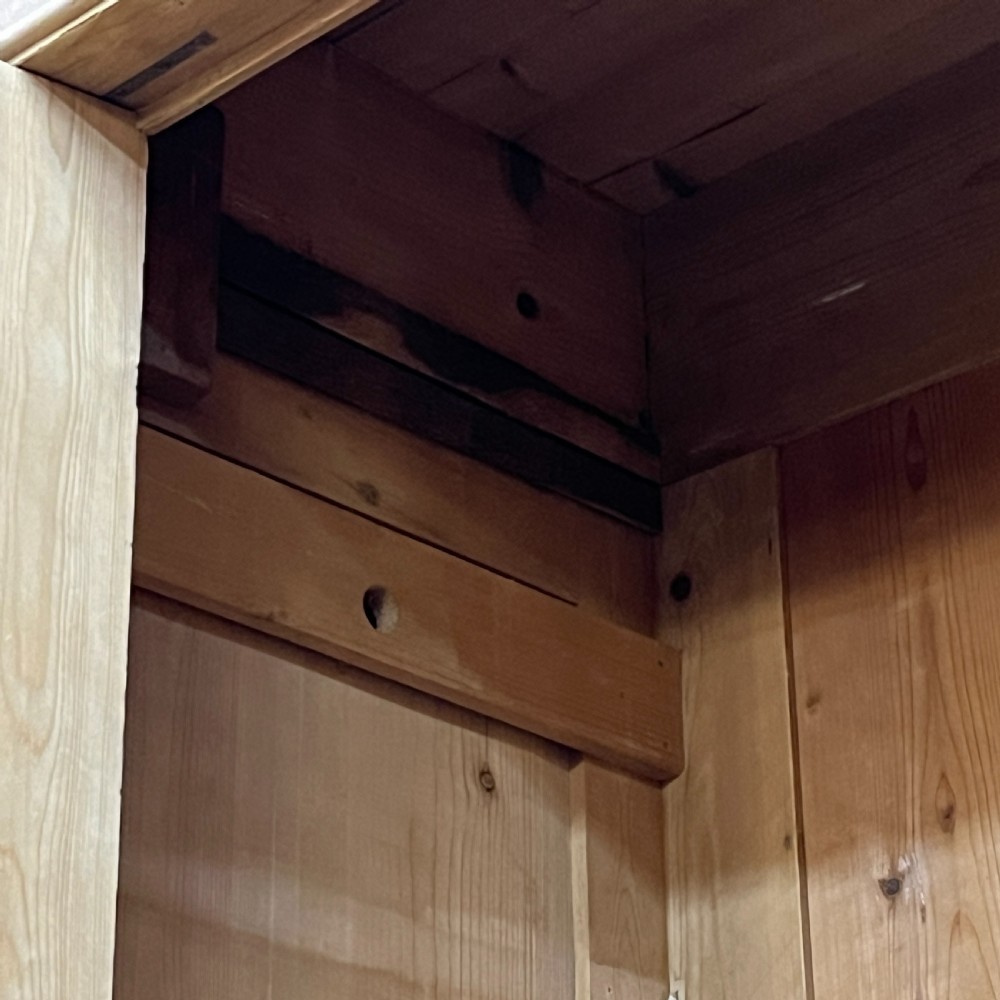 Double East German Antique Pine Wardrobe (Dismantles) View VIII