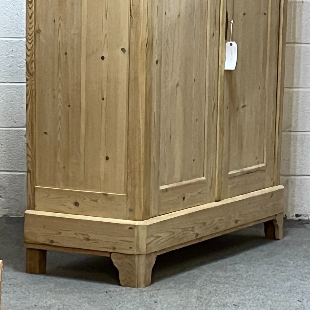 Large French Antique Pine Wardrobe (Dismantles) View V
