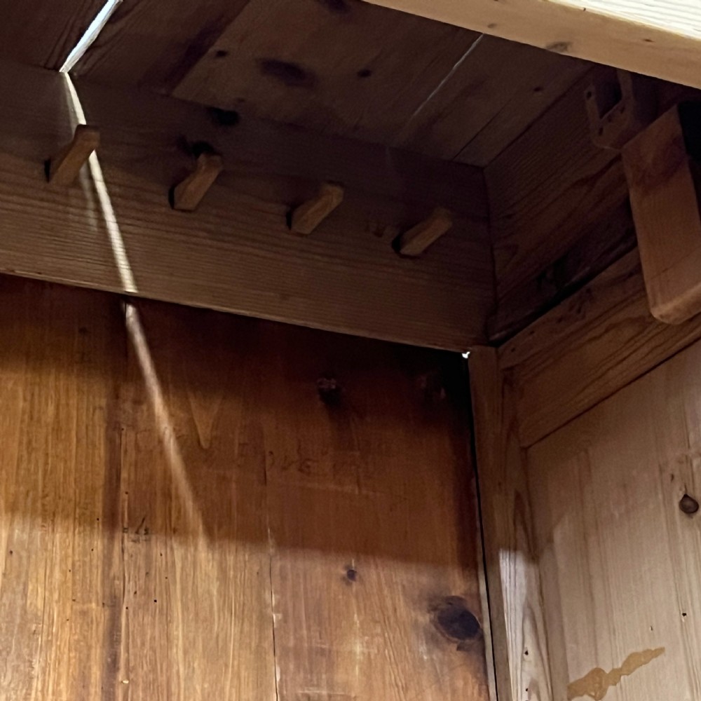 Large French Antique Pine Wardrobe (Dismantles) View VII