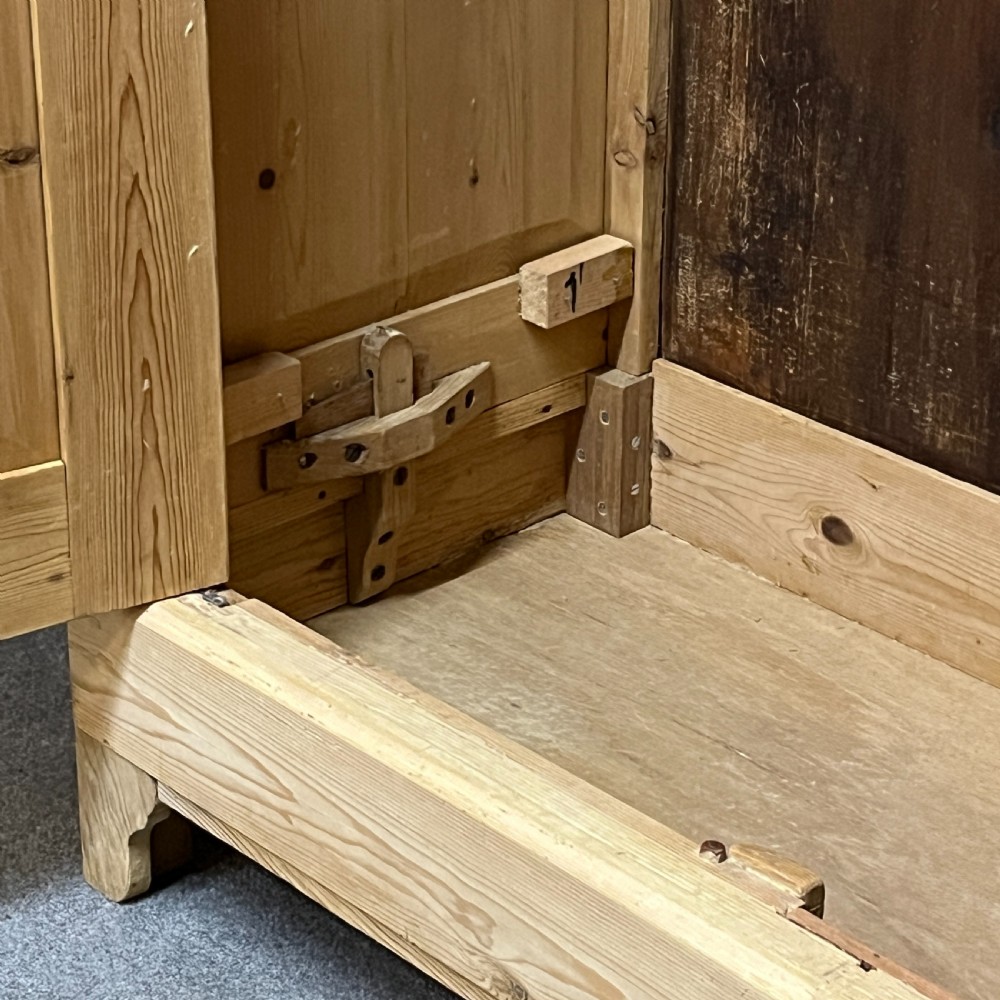 Large French Antique Pine Wardrobe (Dismantles) View VIII