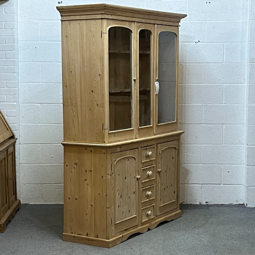 Large Antique Pine Glazed Dresser View III