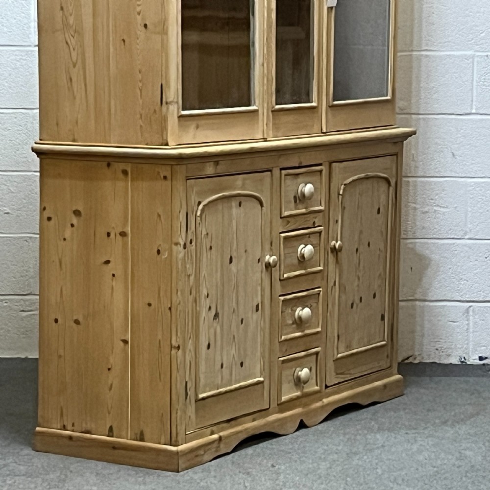 Large Antique Pine Glazed Dresser View VII