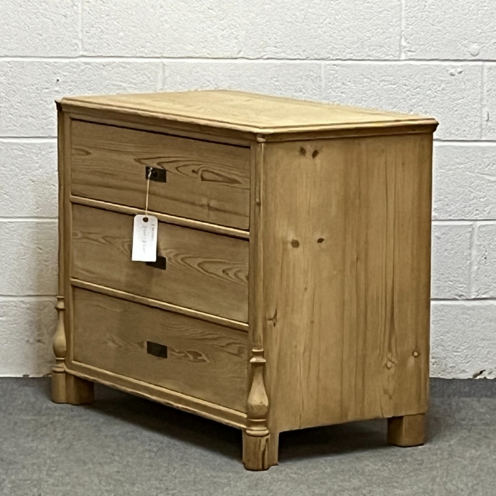 Antique Pine Chest Of 3 Drawers View II