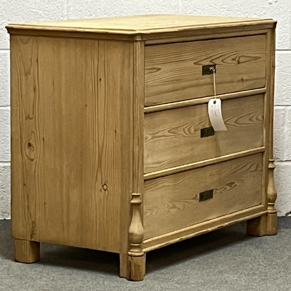 Antique Pine Chest Of 3 Drawers View IV