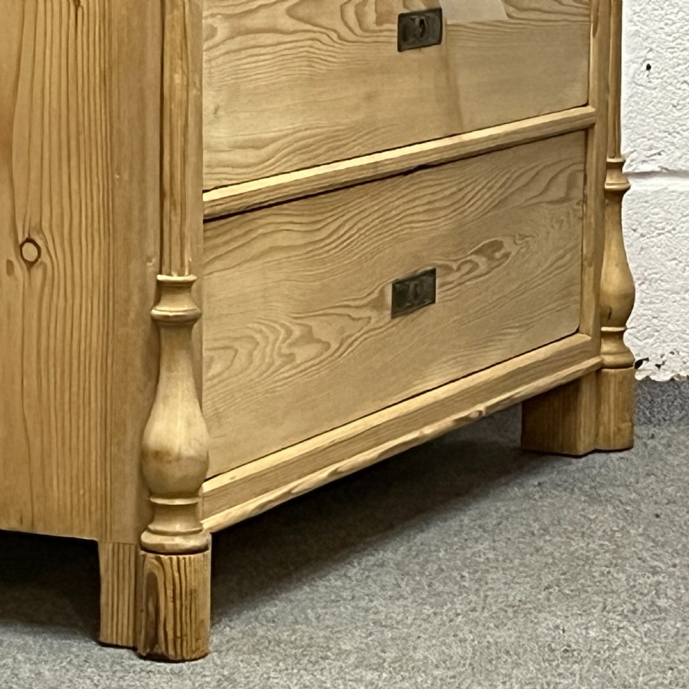 Antique Pine Chest Of 3 Drawers View V