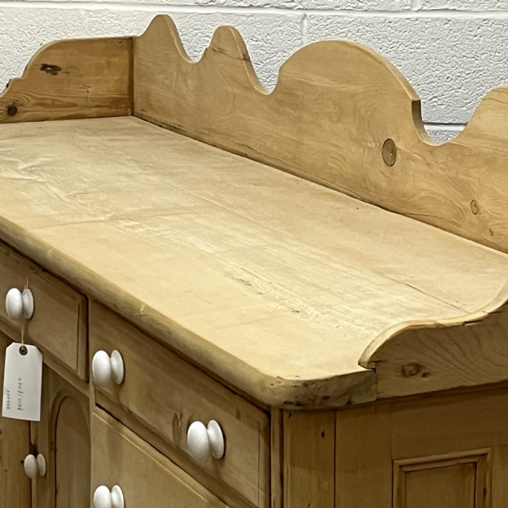 Large Victorian Pine Sideboard With Drawers View VII