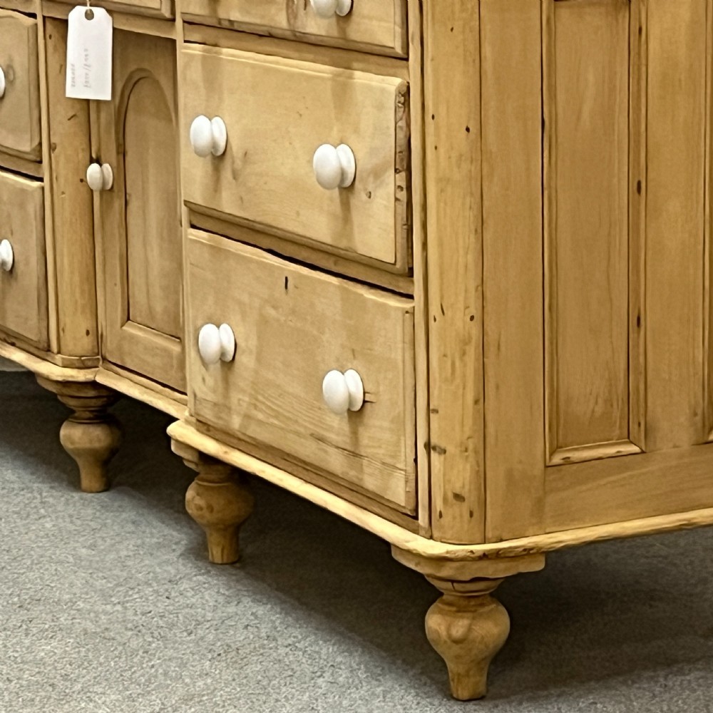 Large Victorian Pine Sideboard With Drawers View VIII