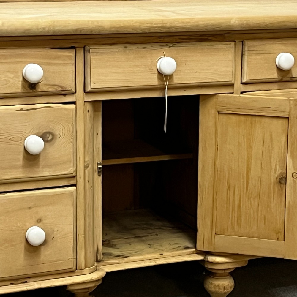 Large Victorian Pine Sideboard With Drawers View IX