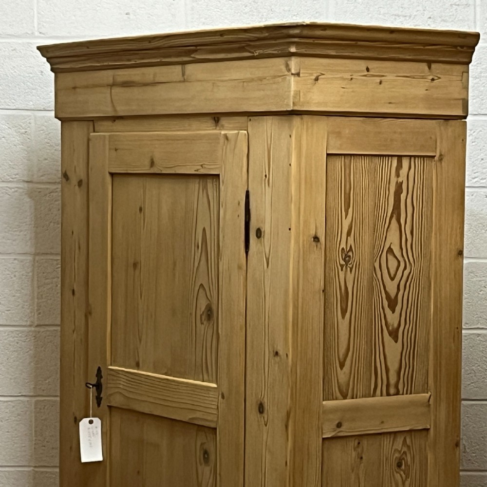 Antique Pine Single Door Wardrobe (Dismantles) View IV