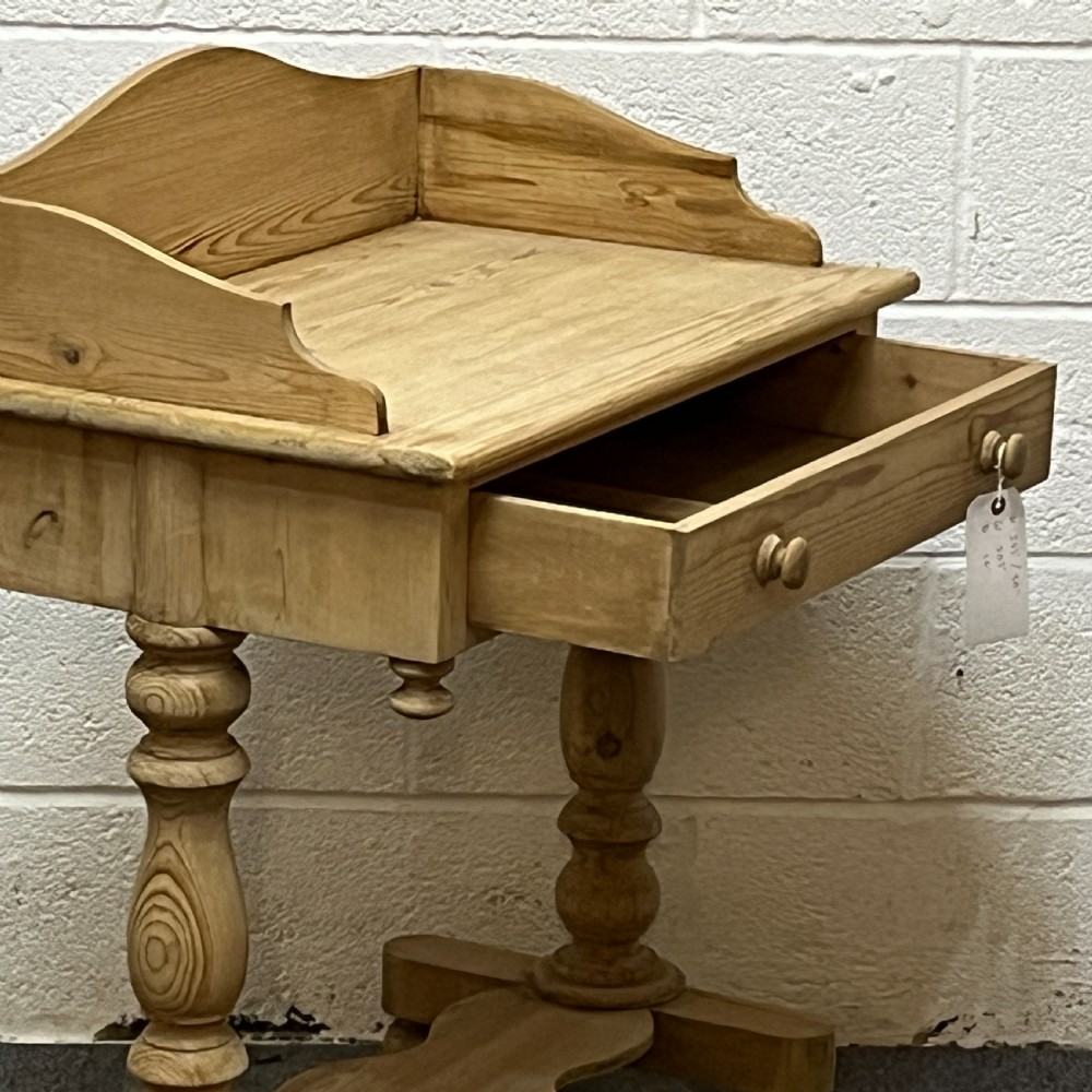 Small Antique Pine Dressing/Writing Table View V