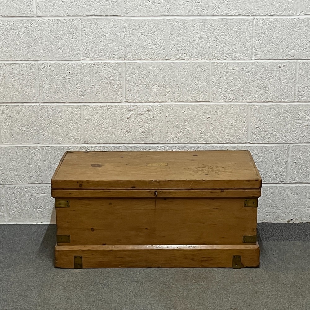 Antique Pine Seamans' Chest