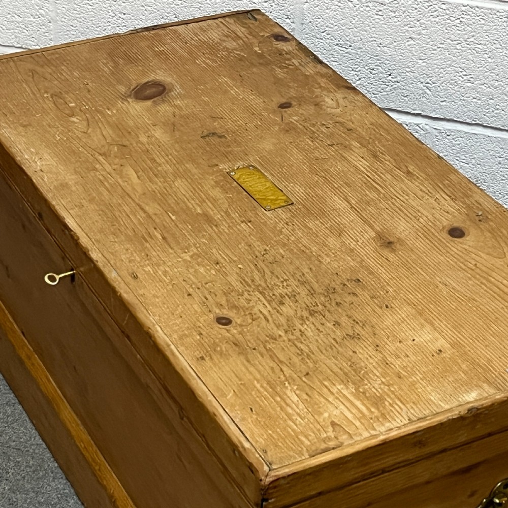 Antique Pine Seamans' Chest View III