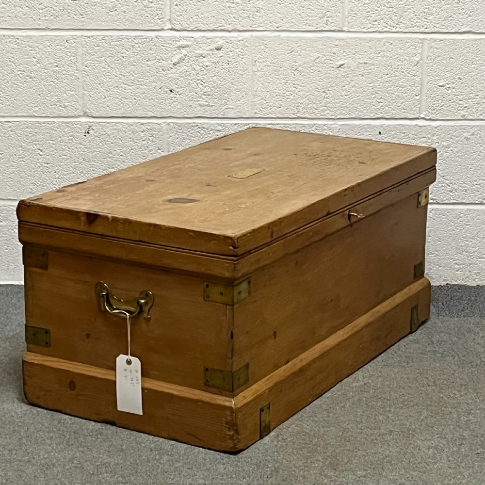 Antique Pine Seamans' Chest View IV