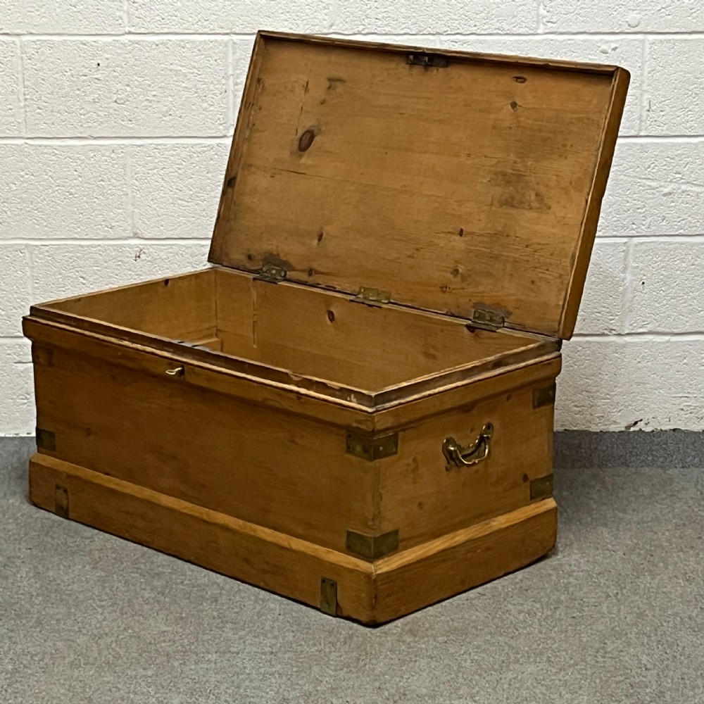 Antique Pine Seamans' Chest View V