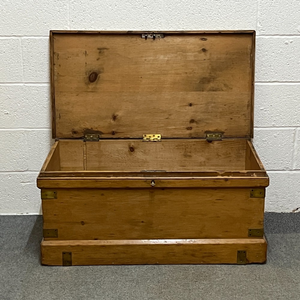 Antique Pine Seamans' Chest View VII