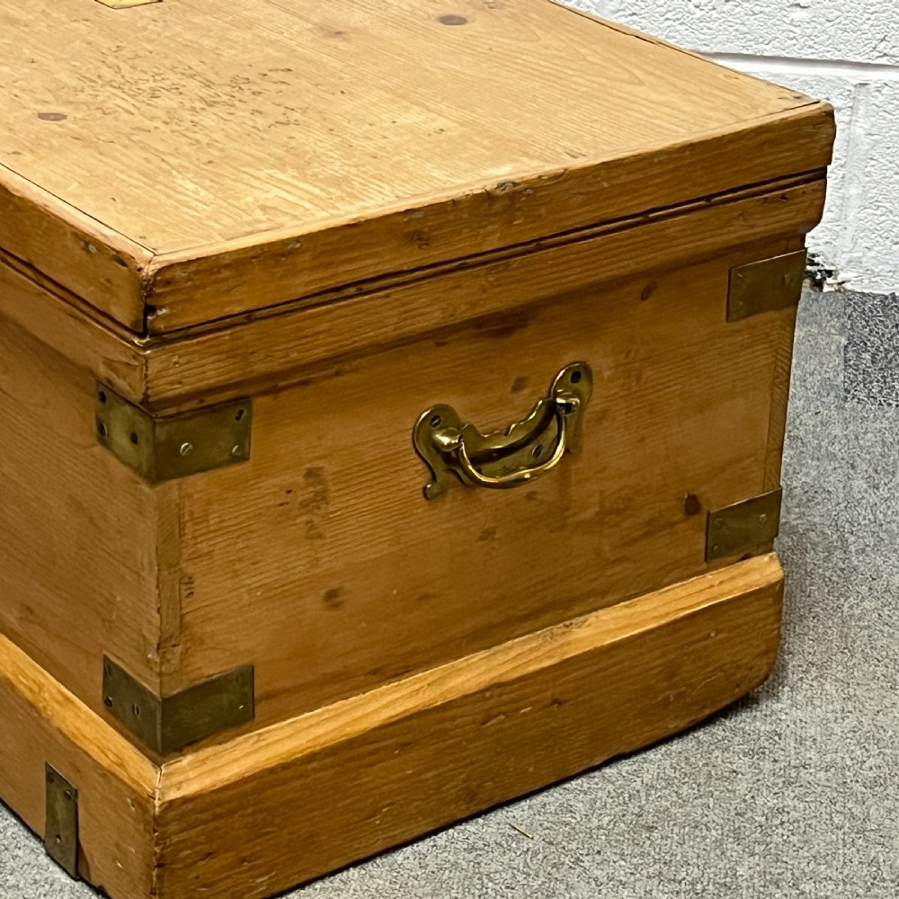 Antique Pine Seamans' Chest View VIII