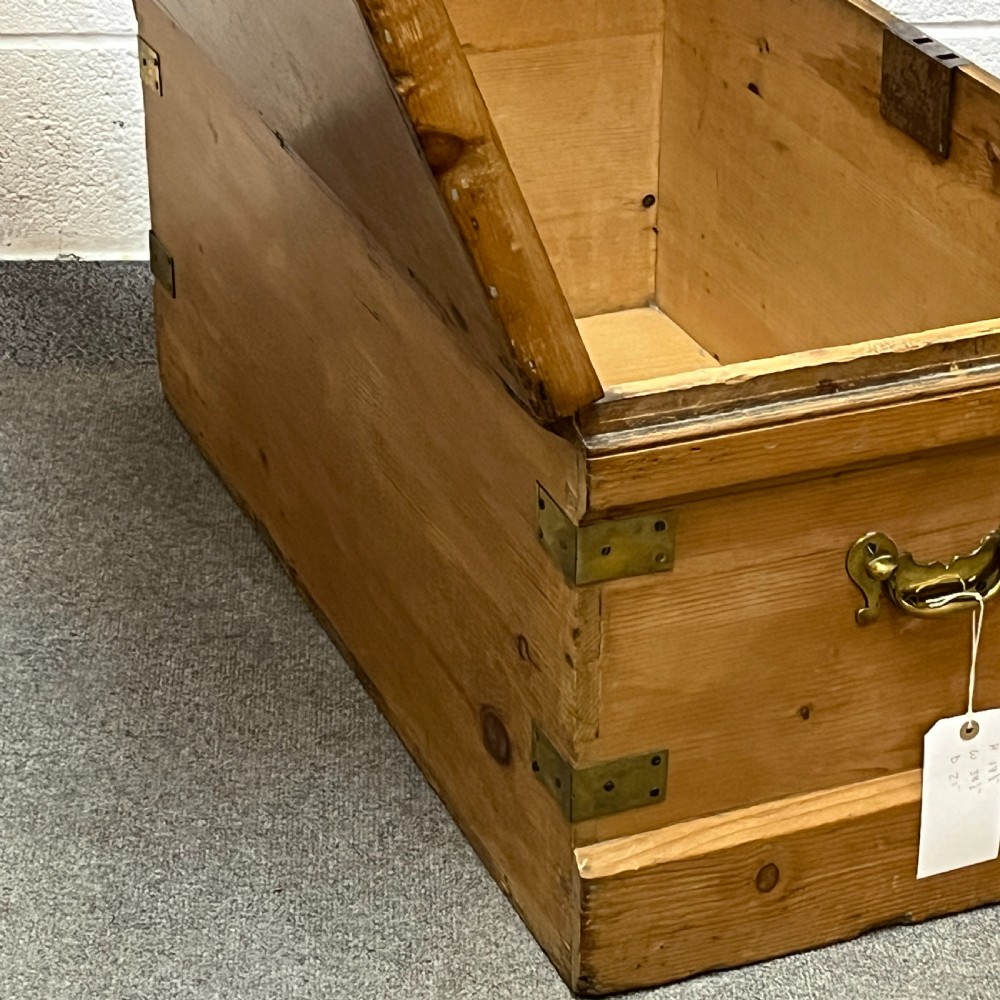Antique Pine Seamans' Chest View XII