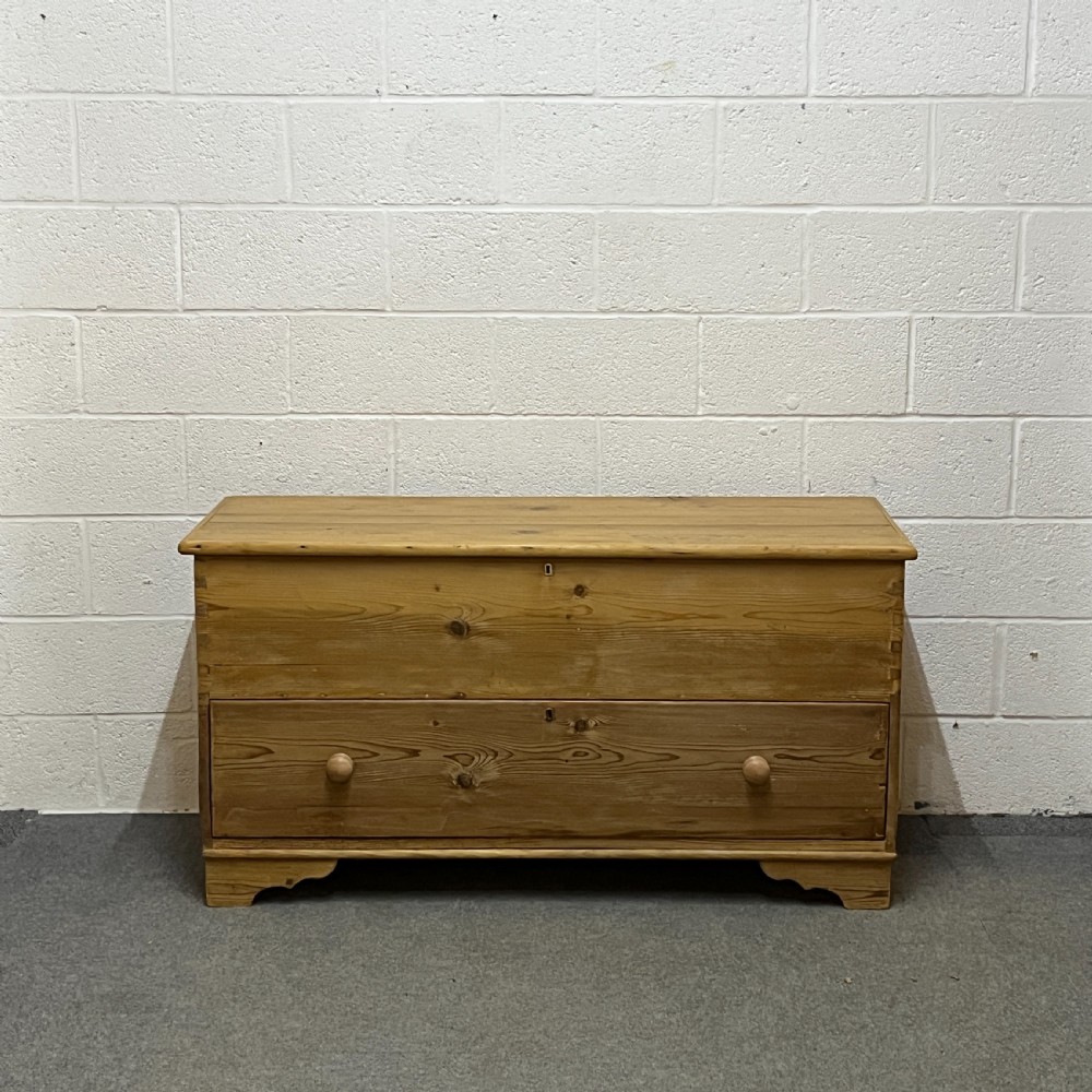 Very Large Antique Pine Mule Chest