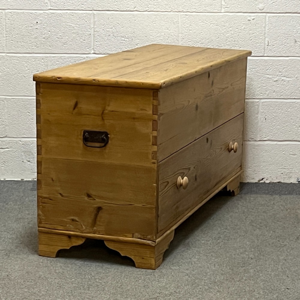 Very Large Antique Pine Mule Chest View IV
