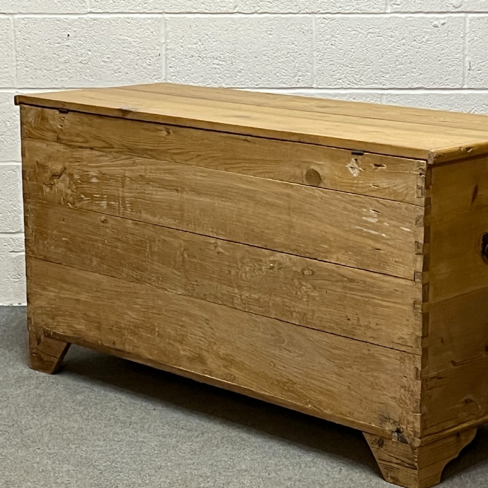 Very Large Antique Pine Mule Chest View XII