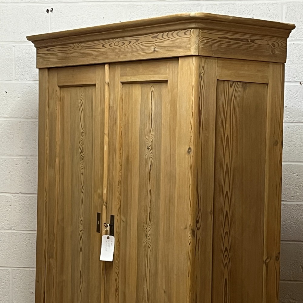 Antique Pine Double Wardrobe (Dismantles) View V