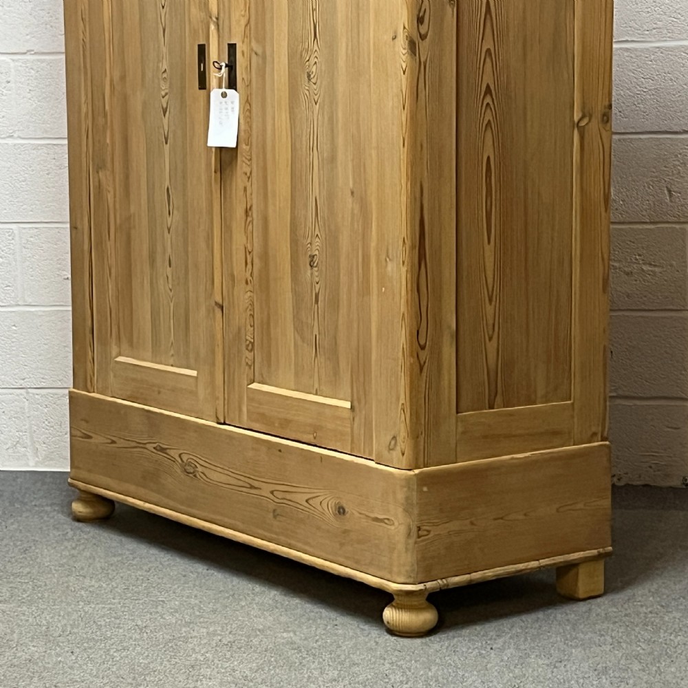 Antique Pine Double Wardrobe (Dismantles) View VI