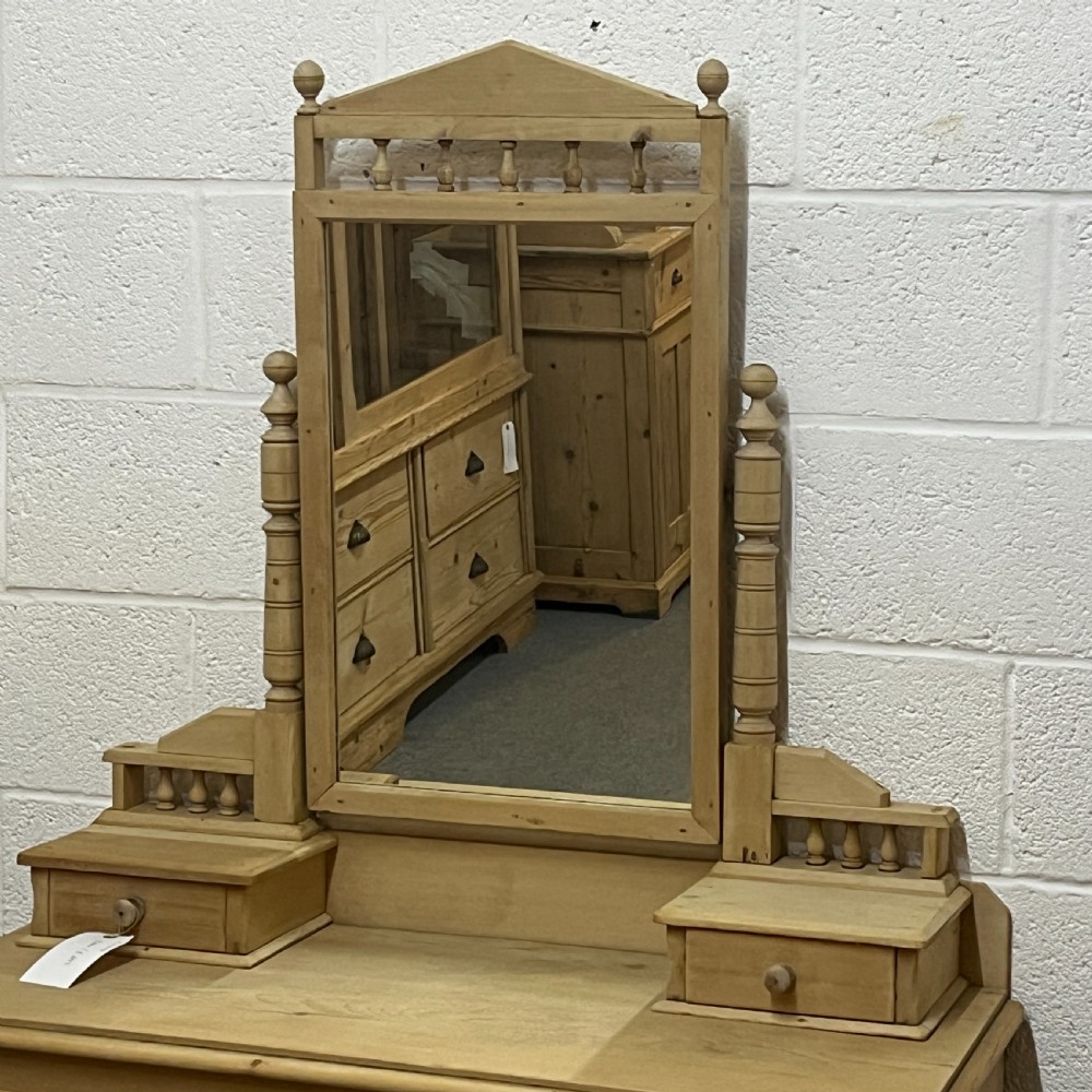 Victorian Pine Dressing Chest With Swivel Mirror View IV