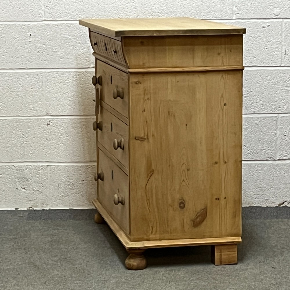 Danish Antique Pine Chest Of Drawers View II